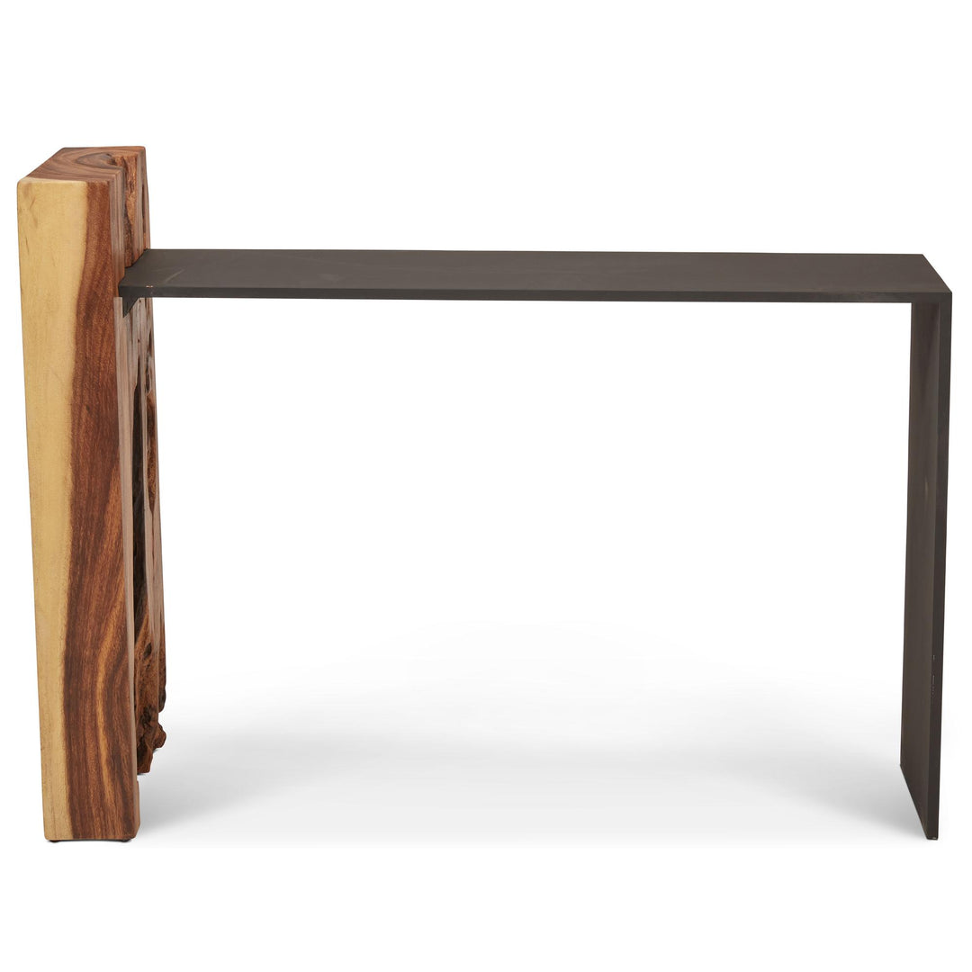 NATURALS SOLID CHAMCHA WOOD FORTIS CONSOLE TABLE