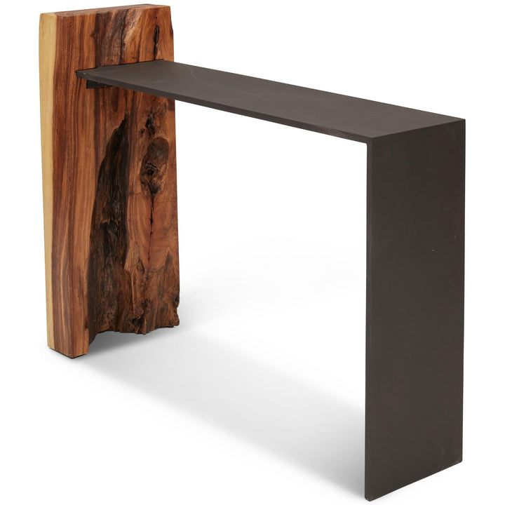 NATURALS SOLID CHAMCHA WOOD FORTIS CONSOLE TABLE