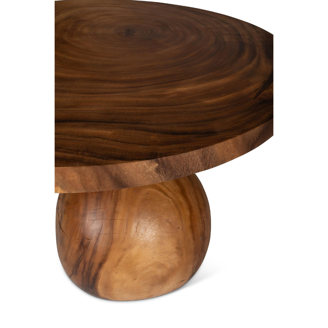 NATURALS SOLID CHAMCHA WOOD NAKSU DINING TABLE - CLOSE VIEW