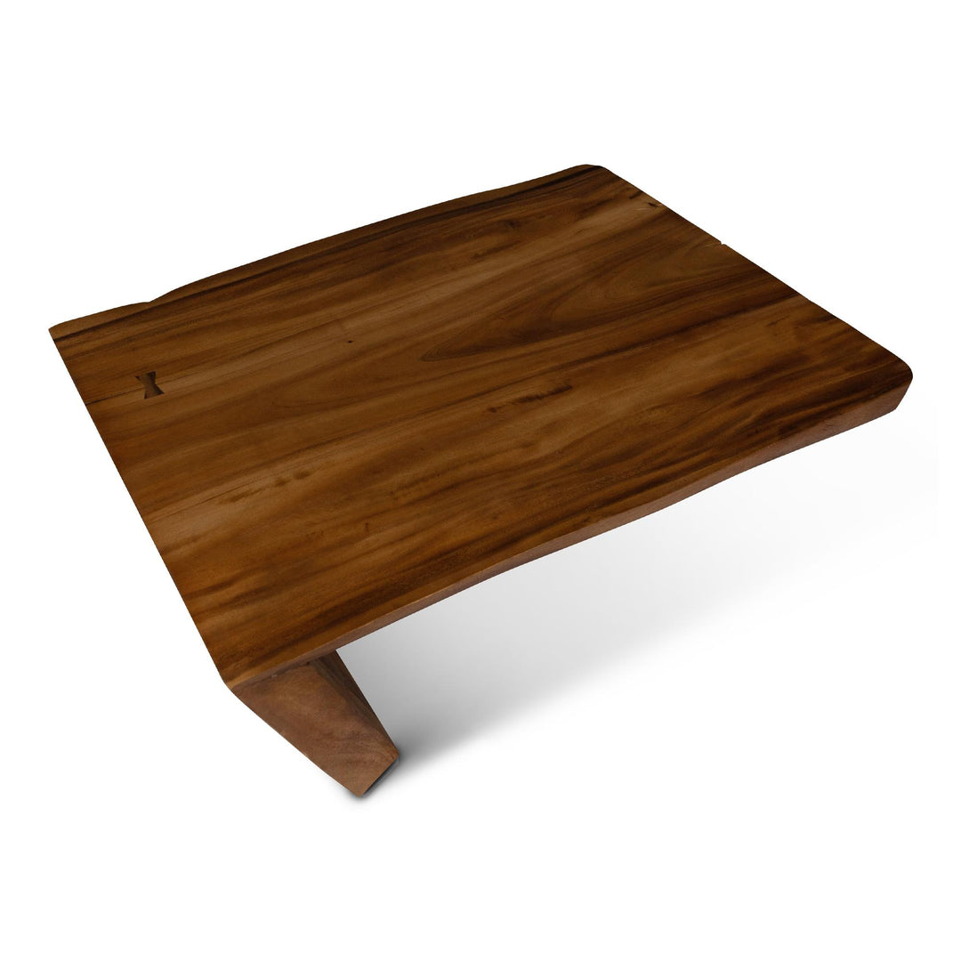 NATURALS SOLID CHAMCHA WOOD CHAKAN COFFEE TABLE - TOP VIEW