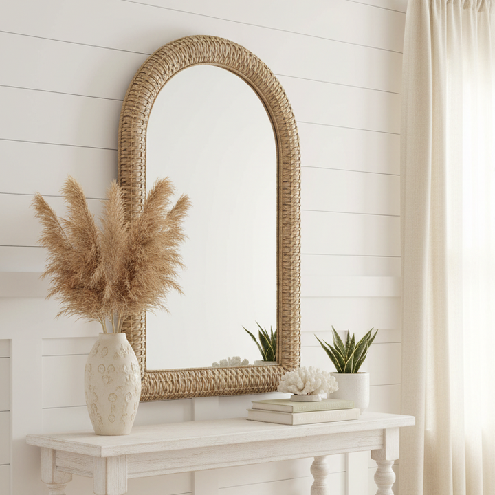 TWISTED SEAGRASS ARCH MIRROR