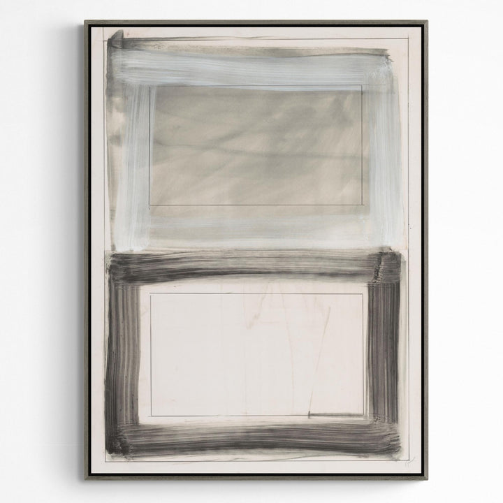 "BLACK & WHITE RECTANGLES" CANVAS ART