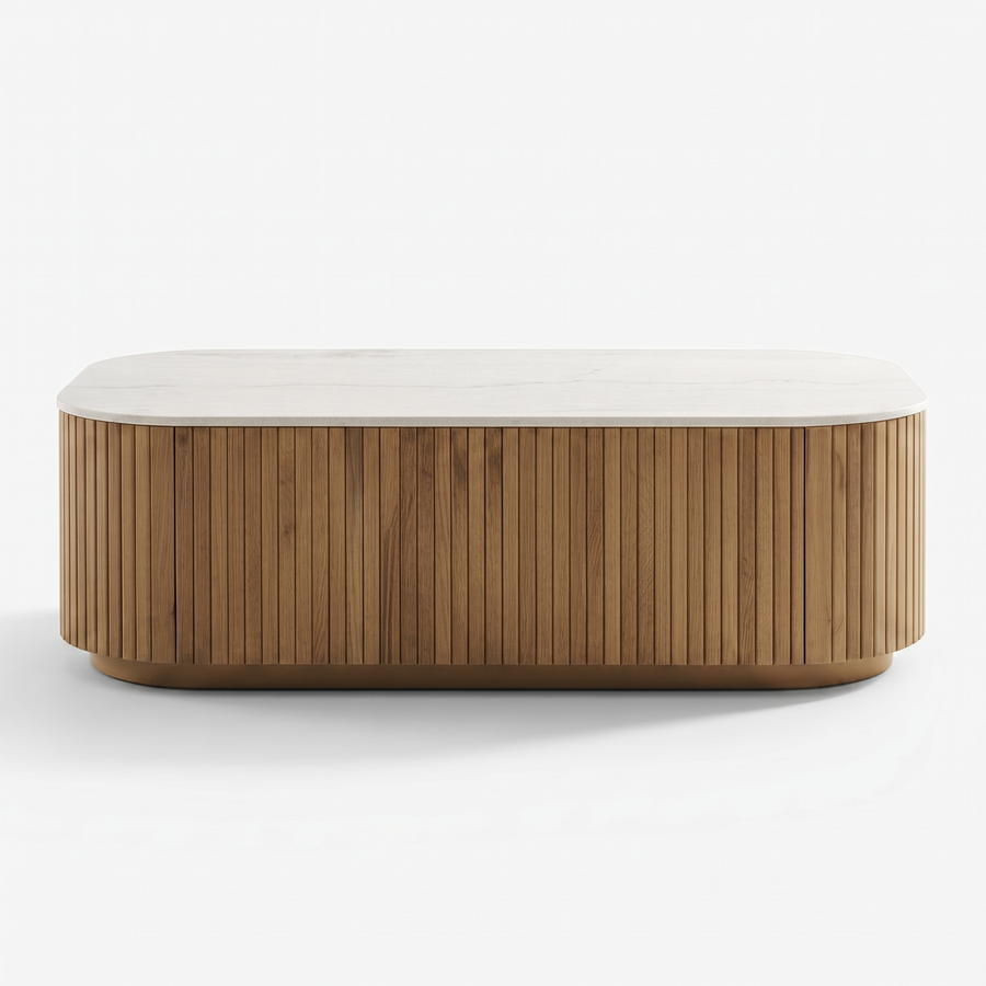 ARIK MARBLE TOP COFFEE TABLE