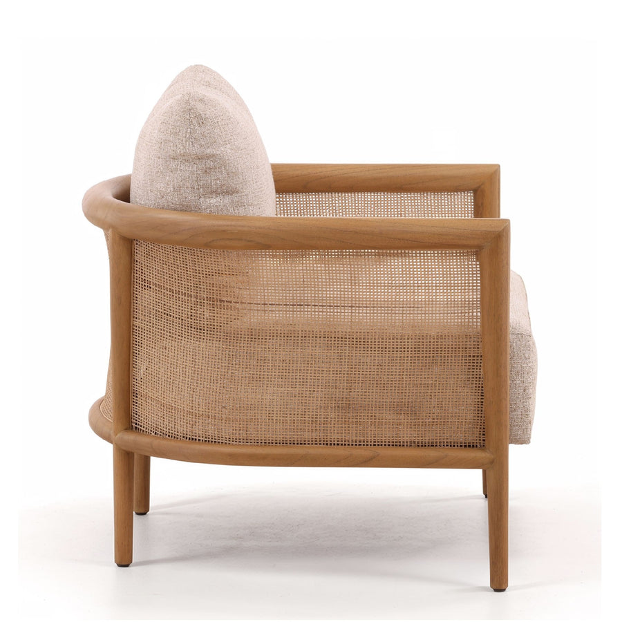 ODETTE CANE PANELED ACCENT CHAIR