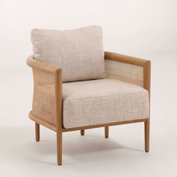 ODETTE CANE PANELED ACCENT CHAIR