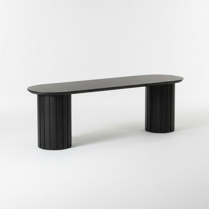 POVERA BLACK ACACIA DINING BENCH