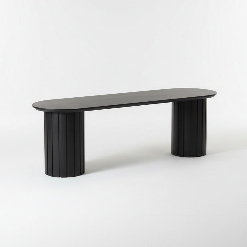 POVERA BLACK ACACIA DINING BENCH