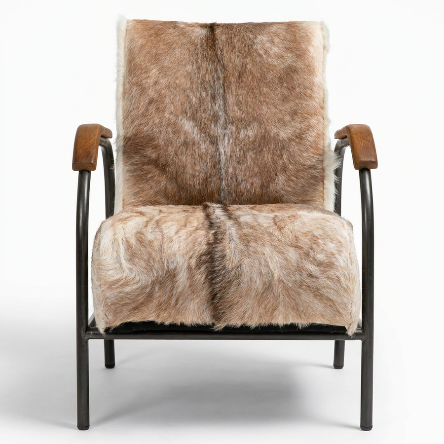 DURHAM HAIR ON HIDE ARM CHAIR