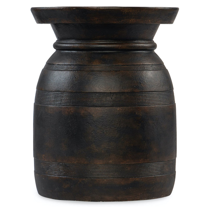 BIG TAHOE URN SPOT TABLE: BLACK