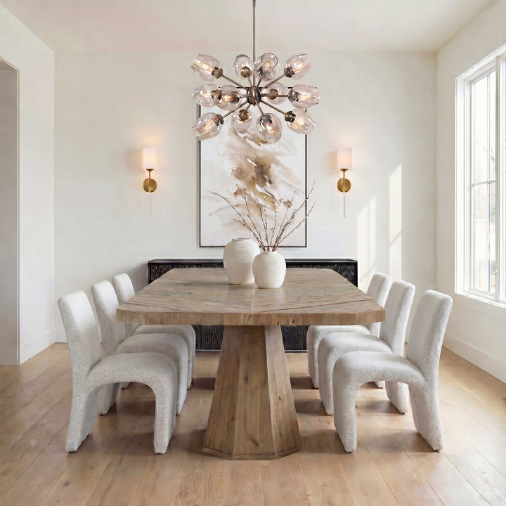 VALENTIN BOUCLE UPHOLSTERED DINING CHAIR
