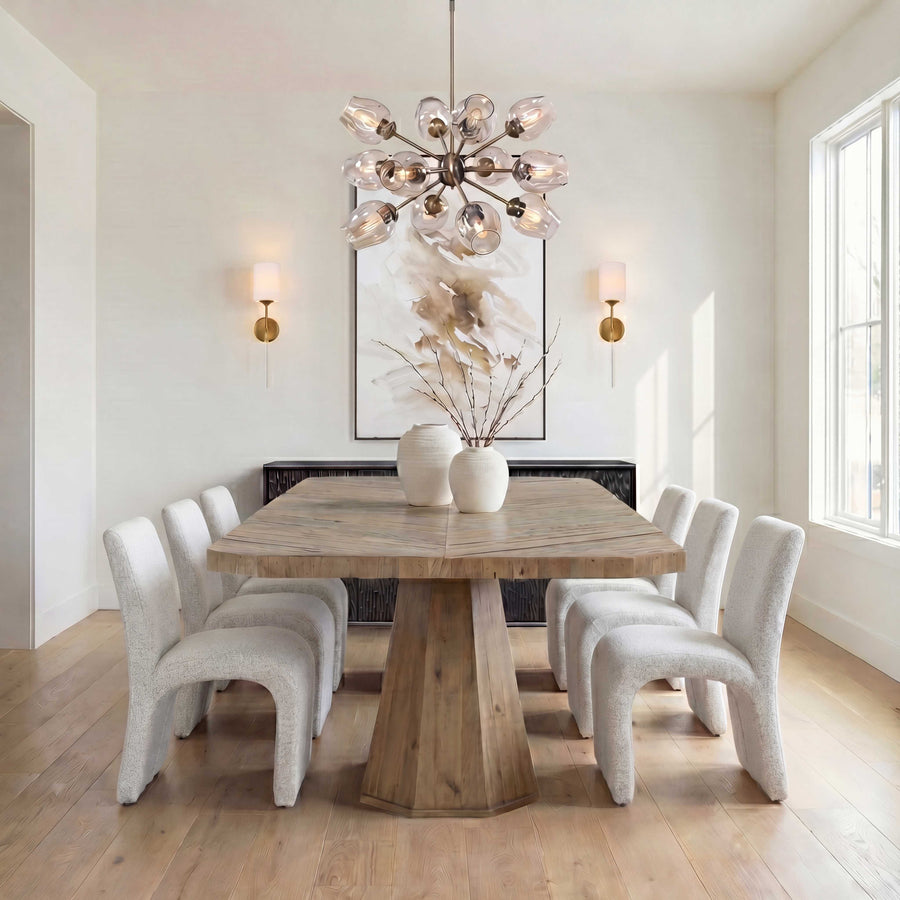 VALENTIN BOUCLE UPHOLSTERED DINING CHAIR
