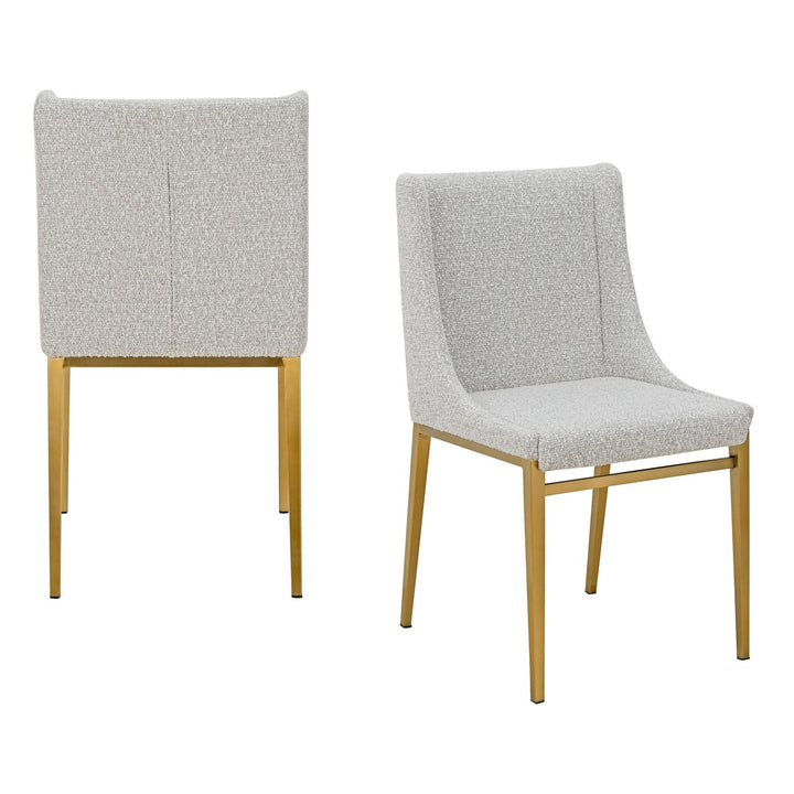 MIMI MODERN BRASS DINING CHAIR | SET OF 2