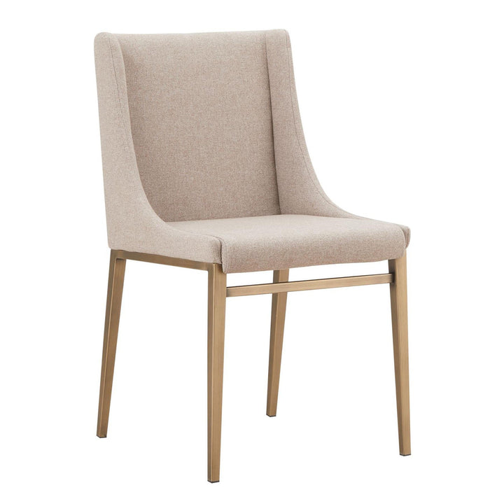 MIMI MODERN BRASS DINING CHAIR | SET OF 2