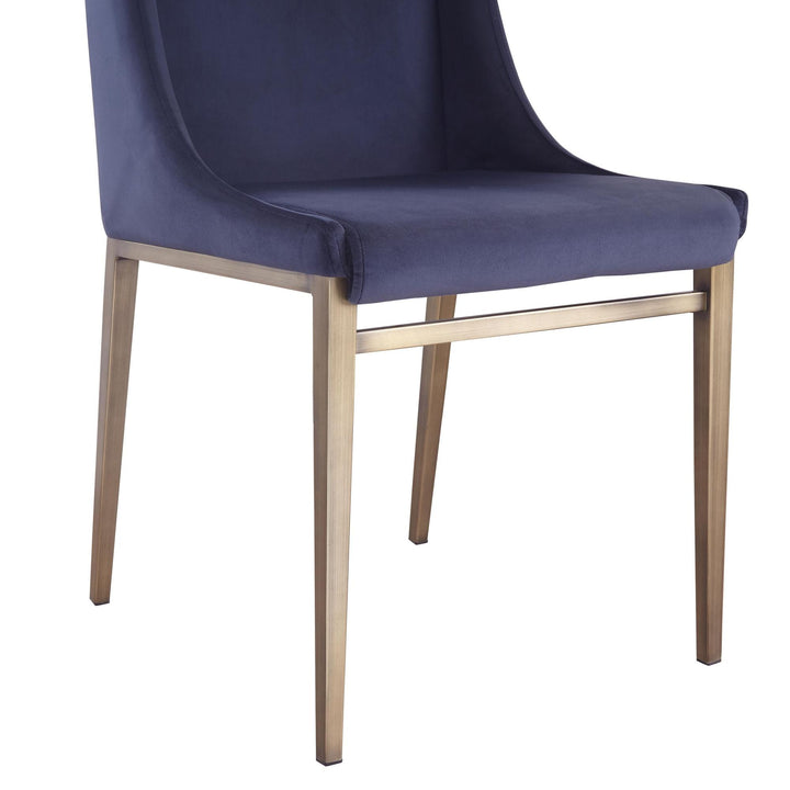 MIMI MODERN BRASS DINING CHAIR | SET OF 2