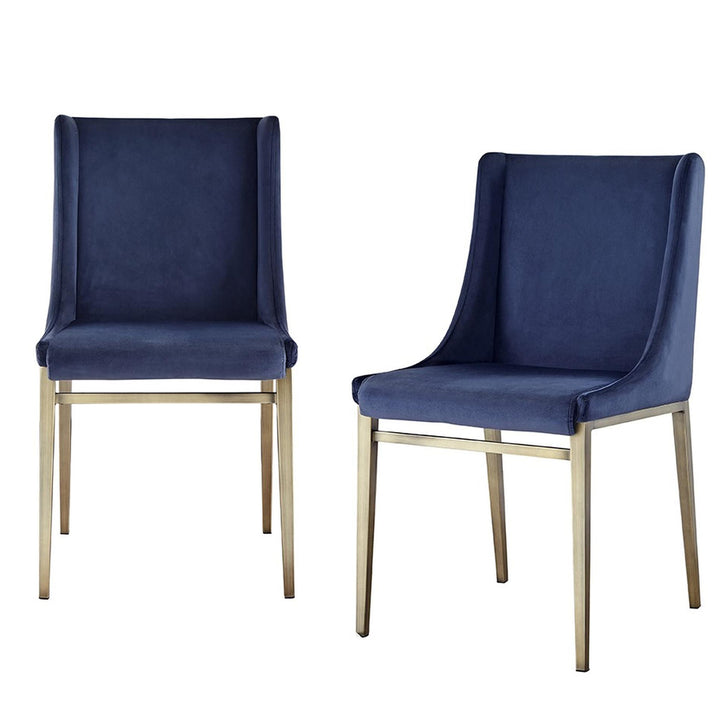 MIMI MODERN BRASS DINING CHAIR | SET OF 2