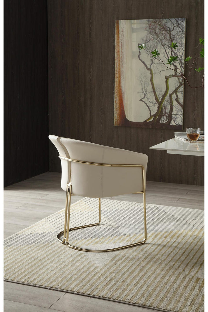 RENFEW CHAMPAGNE GOLD DINING CHAIR