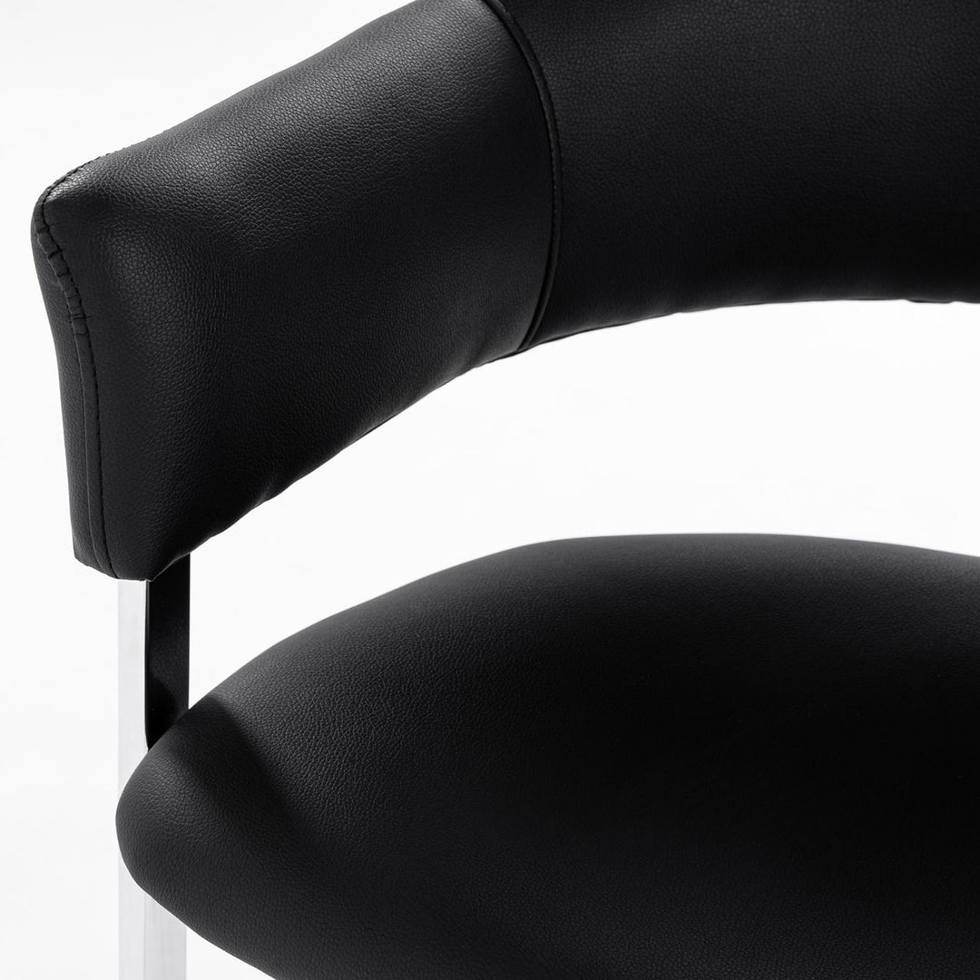 ALLIE LEATHERETTE DINING CHAIR