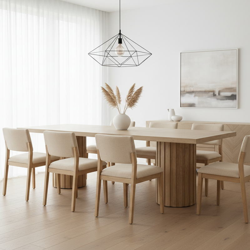 VIVA NATURAL OAK DINING TABLE