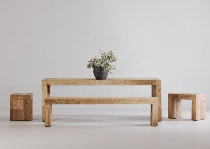 TERRAIN AGED OAK DINING BENCH