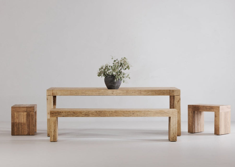 TERRAIN AGED OAK DINING BENCH