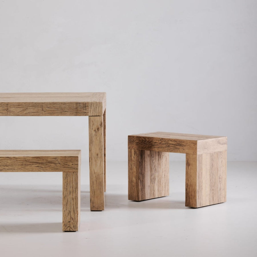 TERRAIN AGED OAK DINING BENCH