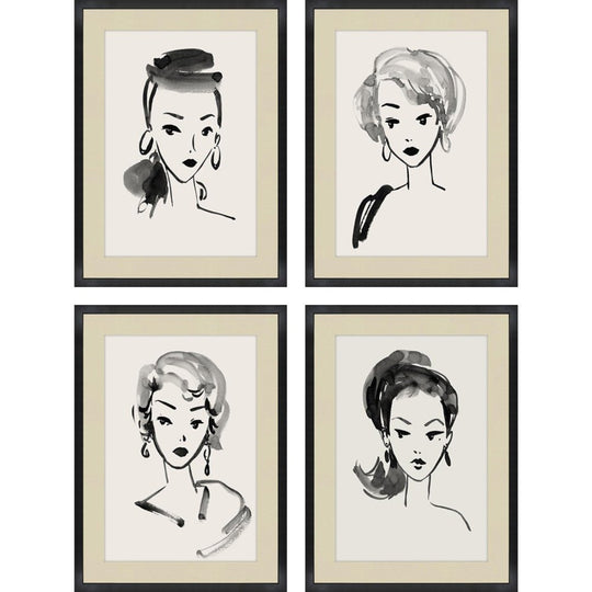 "VINTAGE BARBIE" GLASS FRAMED ART SERIES