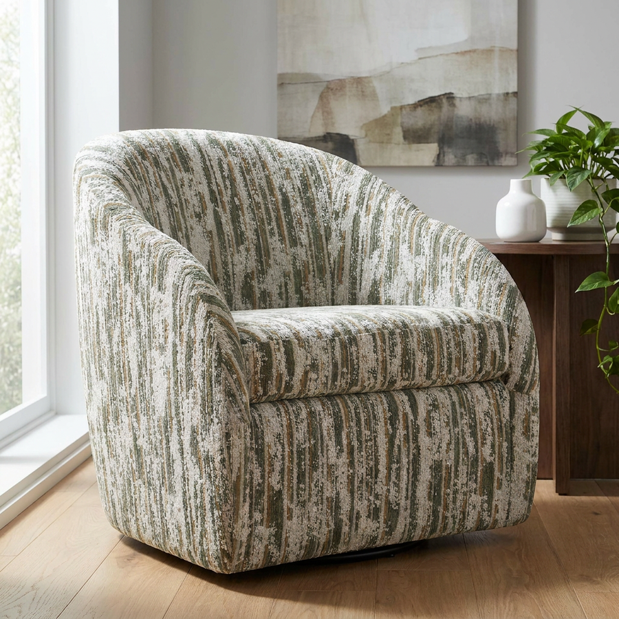 Patterned armchair