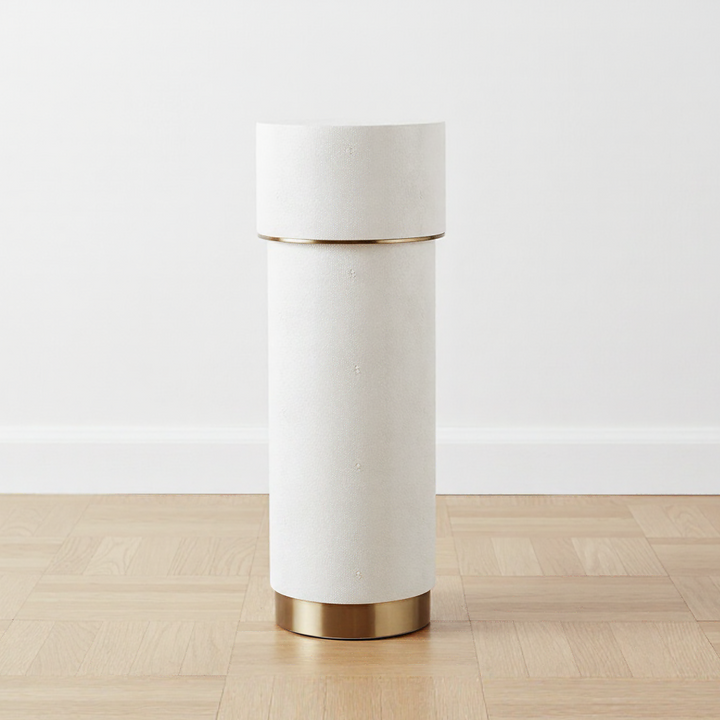 WESSEX WHITE SHAGREEN SIDE TABLE