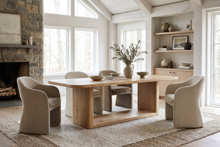 WINSTON RUSTIC OAK DINING TABLE