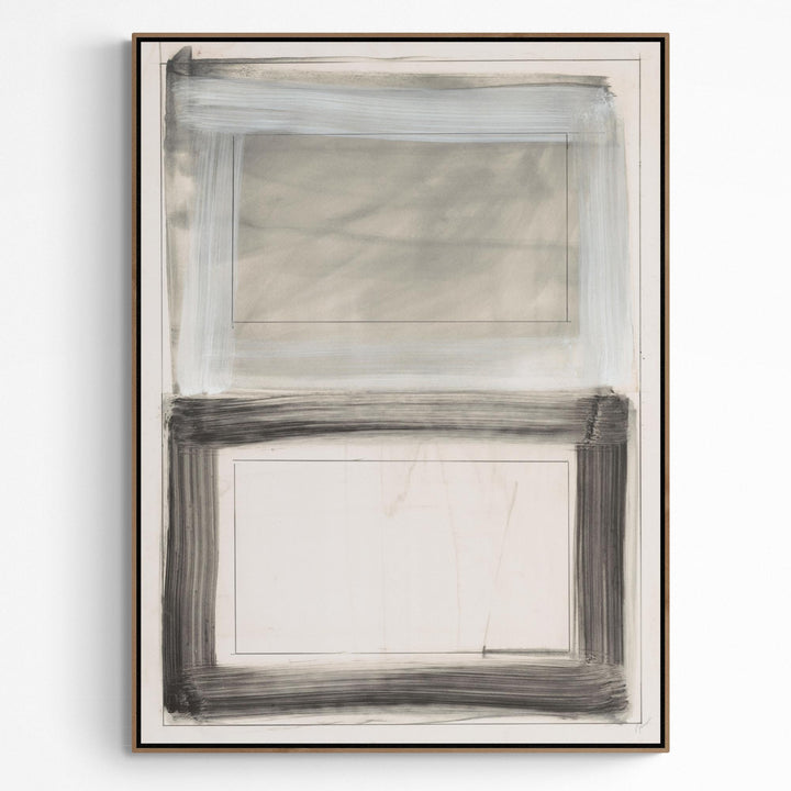 "BLACK & WHITE RECTANGLES" CANVAS ART