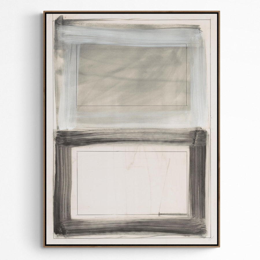 "BLACK & WHITE RECTANGLES" CANVAS ART