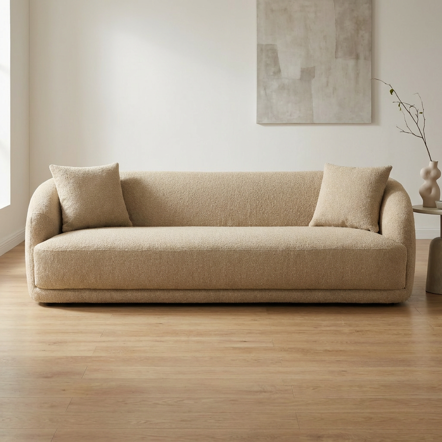 YULI BOUCLE UPHOLSTERED SOFA