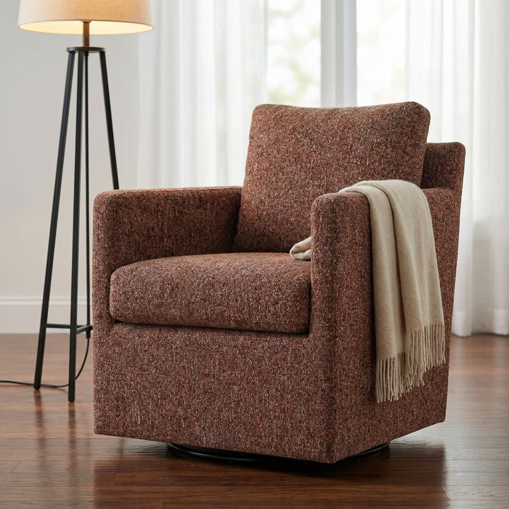 CANYON CHENILLE SWIVEL ARMCHAIR