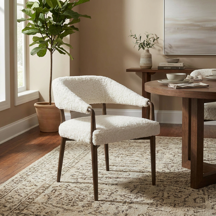AUSTIN SHEARLING DINING CHAIR