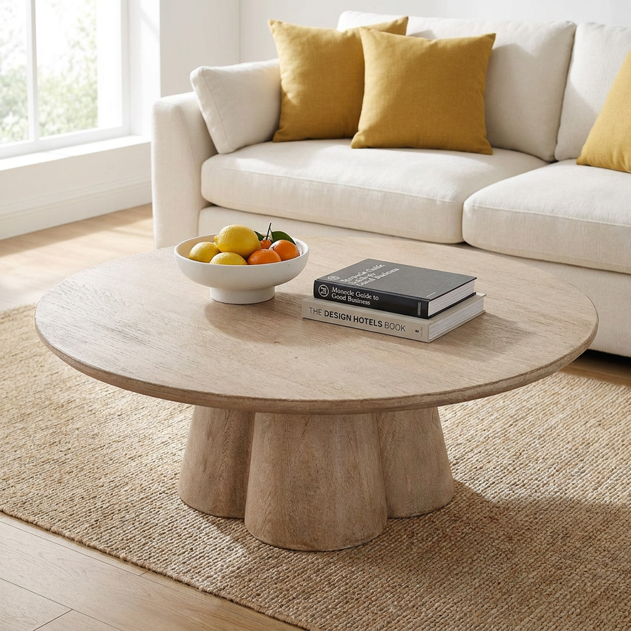 ZAYA NATURALIST ROUND COFFEE TABLE
