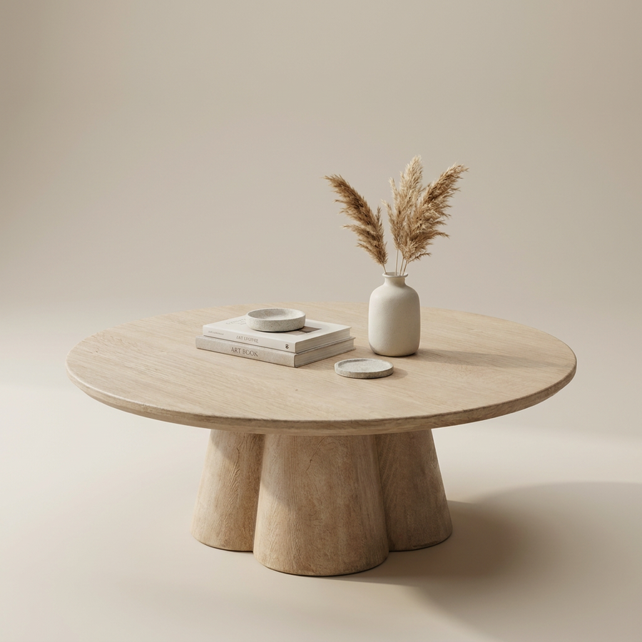 ZAYA NATURALIST ROUND COFFEE TABLE