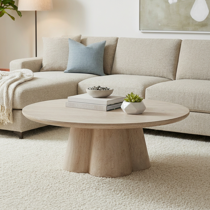 ZAYA NATURALIST ROUND COFFEE TABLE