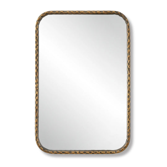 A LITTLE KNOTTY BRONZE VANITY MIRROR