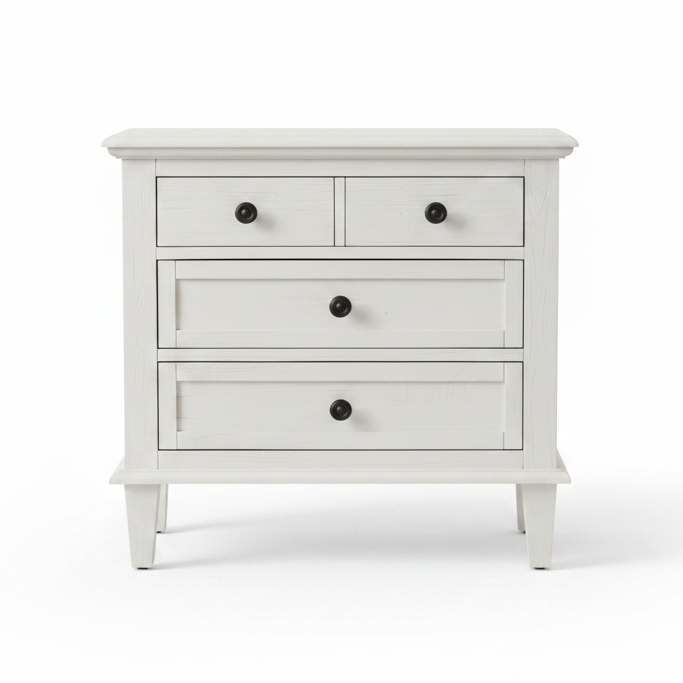 ABBY WHITE WASHED ACACIA BEDSIDE CHEST