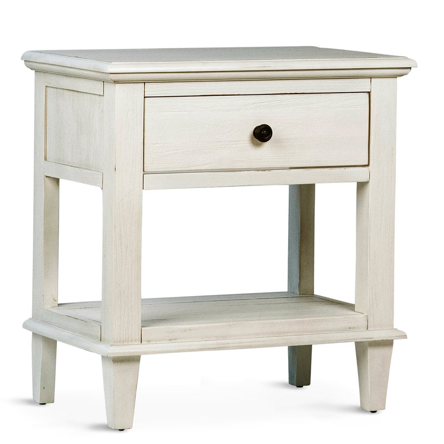 ABBY WHITE WASHED ACACIA NIGHTSTAND