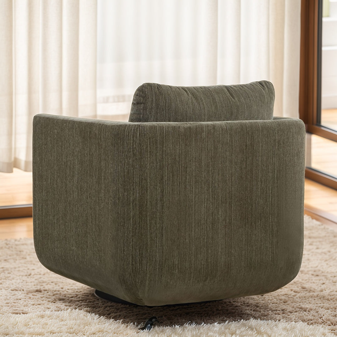 ABOUND CHENILLE UPHOLSTERED SWIVEL CHAIR