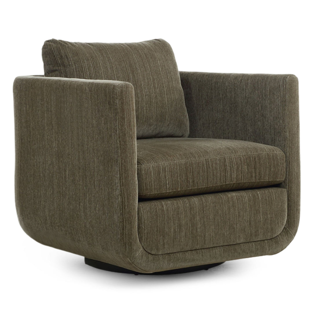 ABOUND CHENILLE UPHOLSTERED SWIVEL CHAIR