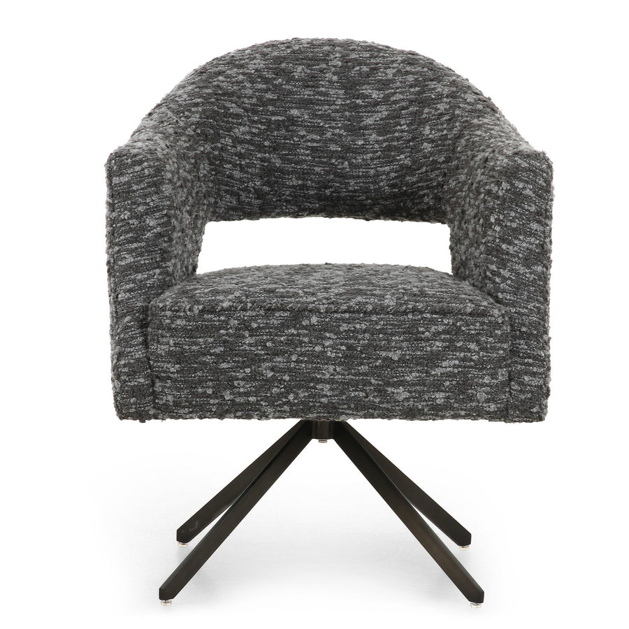 ADARA SWIVEL CHAIR: SOLEMA CHARCOAL