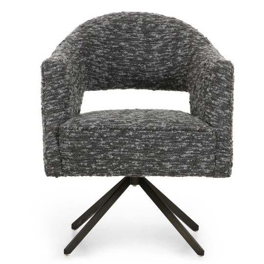 ADARA SWIVEL CHAIR: SOLEMA CHARCOAL