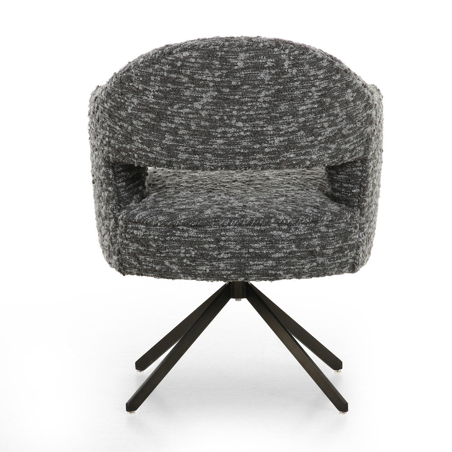 ADARA SWIVEL CHAIR: SOLEMA CHARCOAL