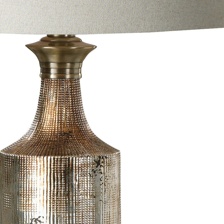 ADIMA METALLIC BRONZE CERAMIC LAMP