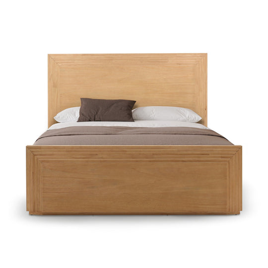 AERIS DECO OAK PANEL BED