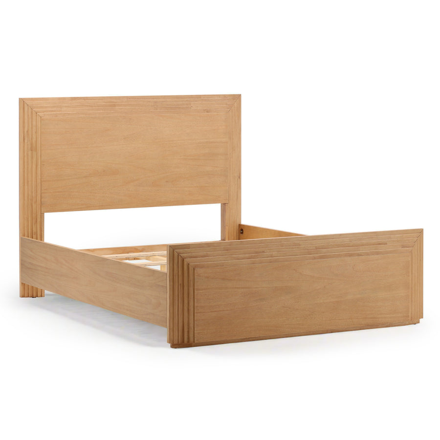 AERIS DECO OAK PANEL BED