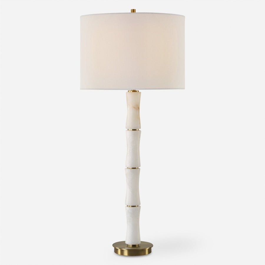 ALABASTER MARBLE TABLE LAMP