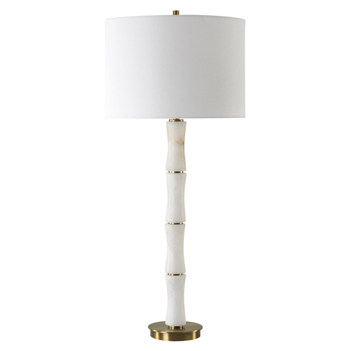 ALABASTER MARBLE TABLE LAMP